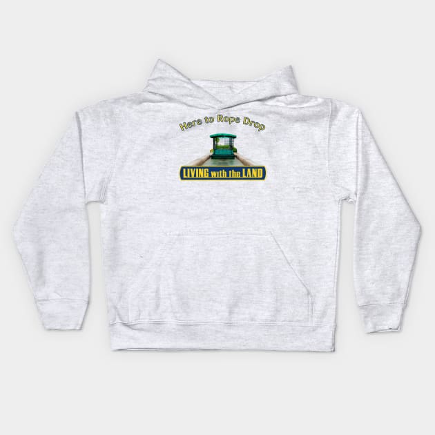 Rope Drop Living with the Land Kids Hoodie by Tomorrowland Arcade